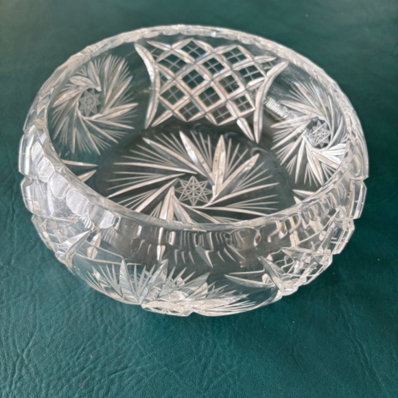 Vintage Birks pinwheel large crystal bowl mint condition - Picture 8 of 8